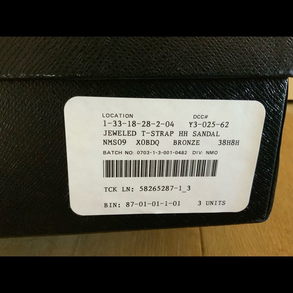 Prada t strap jeweled high heel sandals - Picture 5 of 7